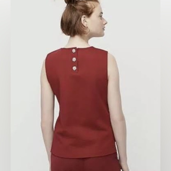 J.Crew Jeweled 3 Button Sleeveless Top NWT🌹 - Picture 2 of 6